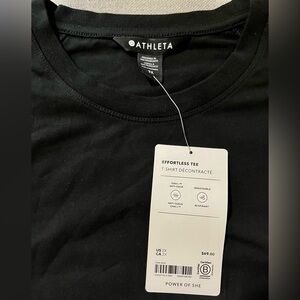 ATHLETA Oversized Effortless Black Tee